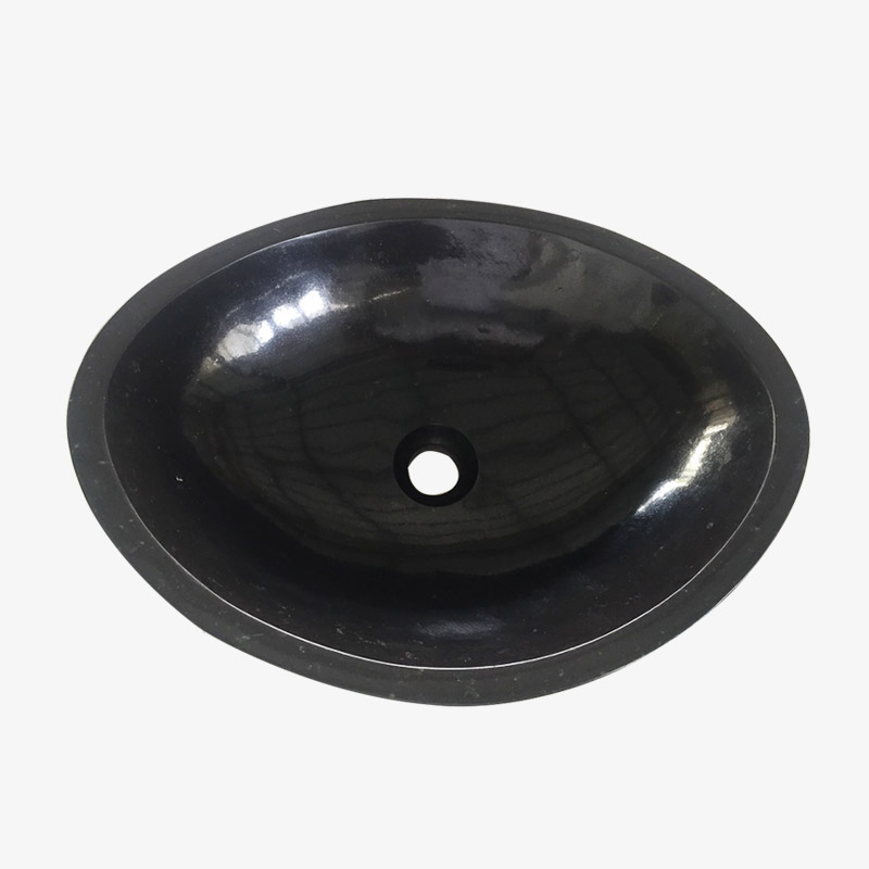 Guangxi Black Basalt Natural Stone Basin