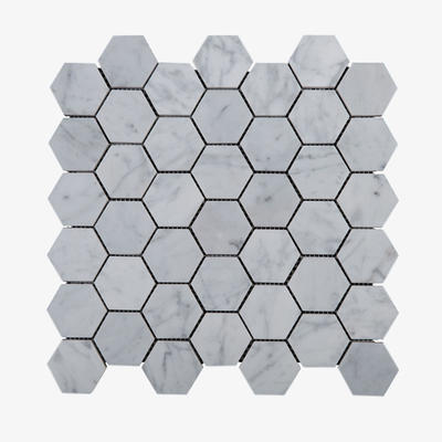 Hexagon Carrara Mosaic Natural Stone Mosaic